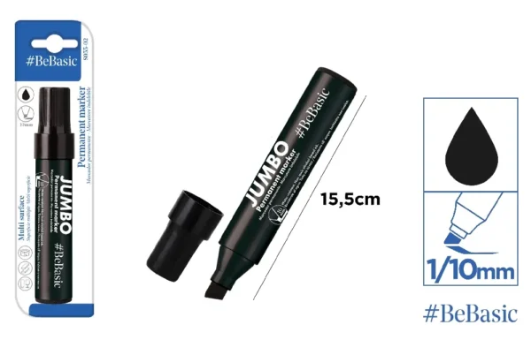 BEBASIC MARCATORE PERMANENTE 10MM NERO