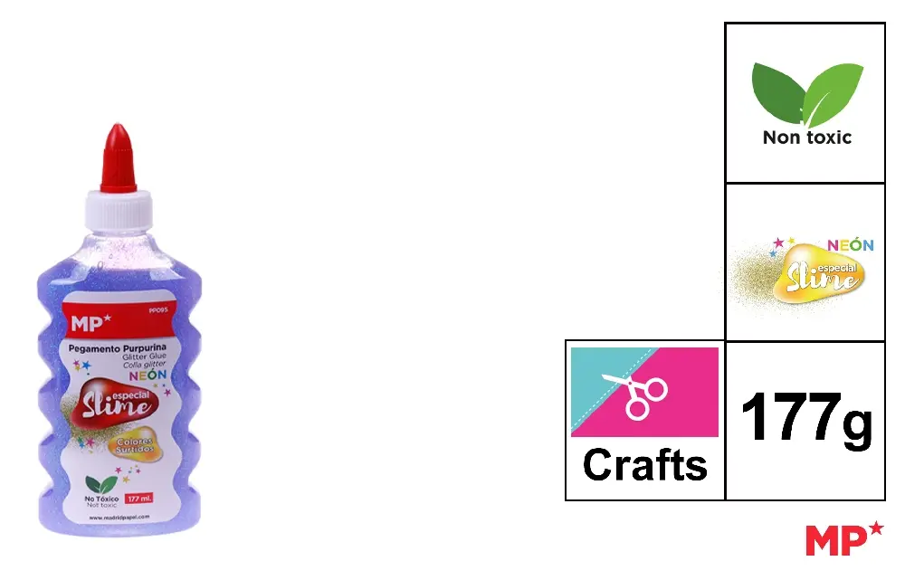MP COLLA GLITTER COL. NEON 177ML VIOLA