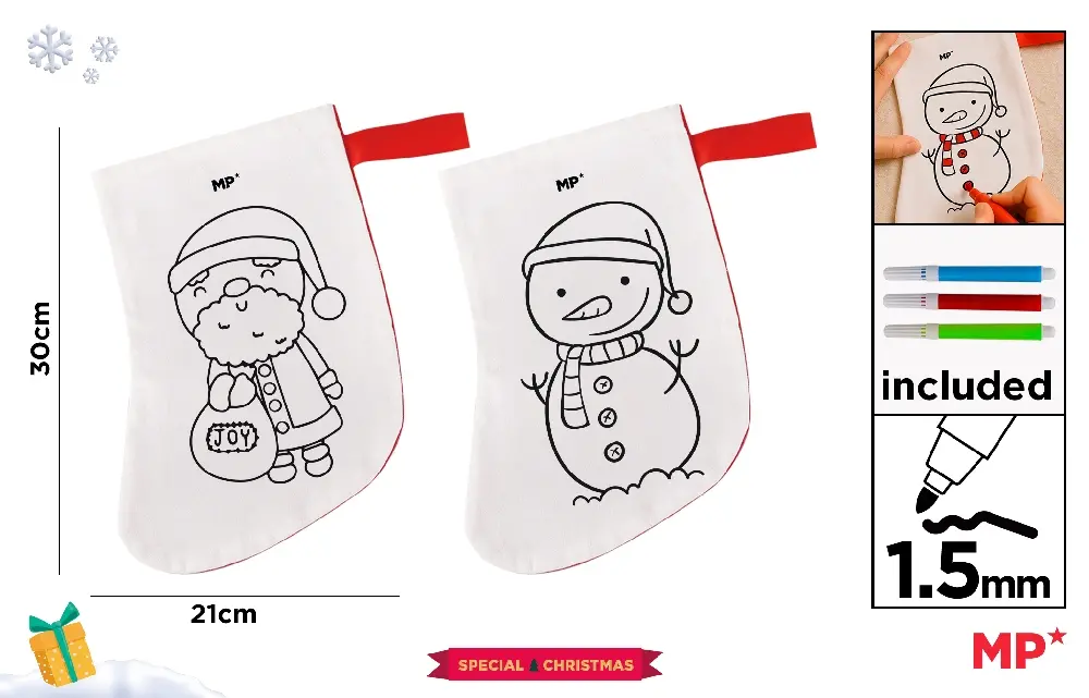 MP CALZINO COLORABILE CON PENNARELLI