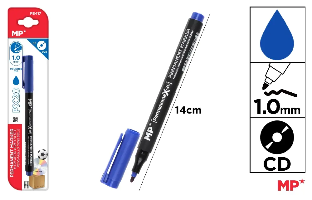 MP MARCATORE CD/DVD 1.0MM BLU