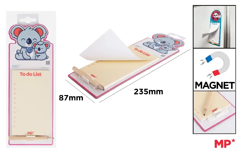 MP BLOCCO NOTE MAGNETICO CON MATITA