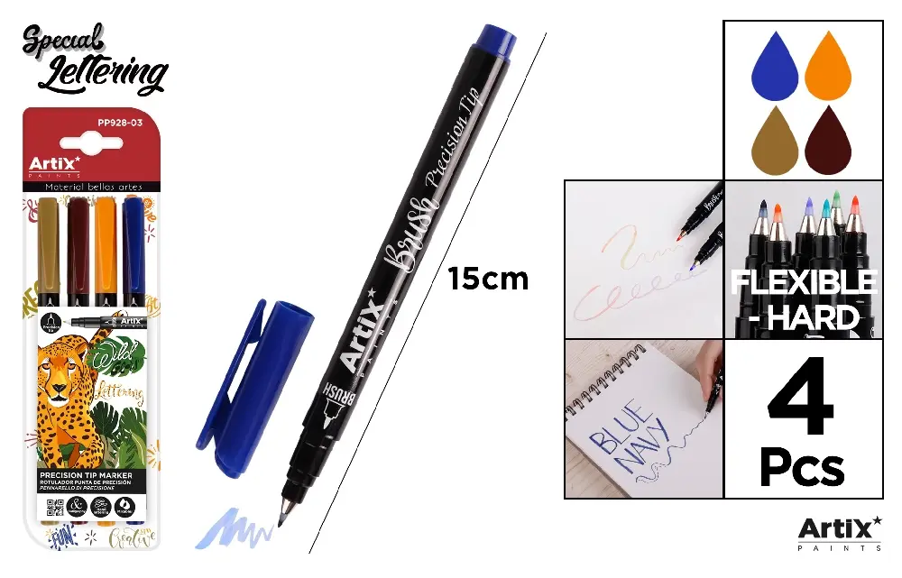 ARTIX MARCATORE PUNTA PENNELLO MEDIA 4PZ