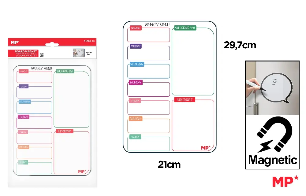 MP PLANNING MAGNETICO SETTIMANALE A4