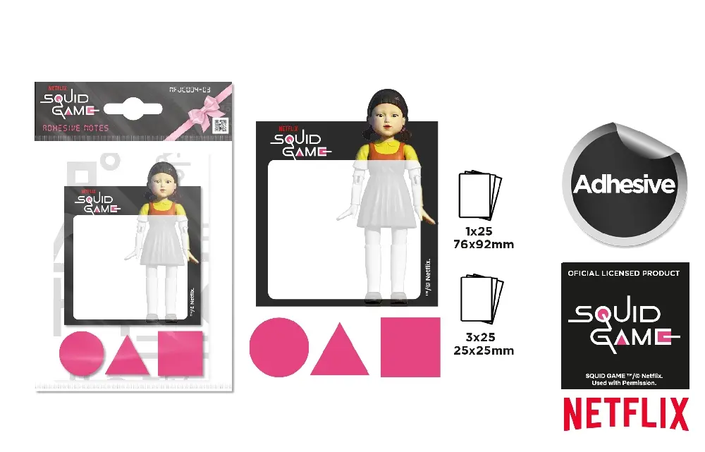 NETFLIX BIGLIETTI ADESIVI DECORATI