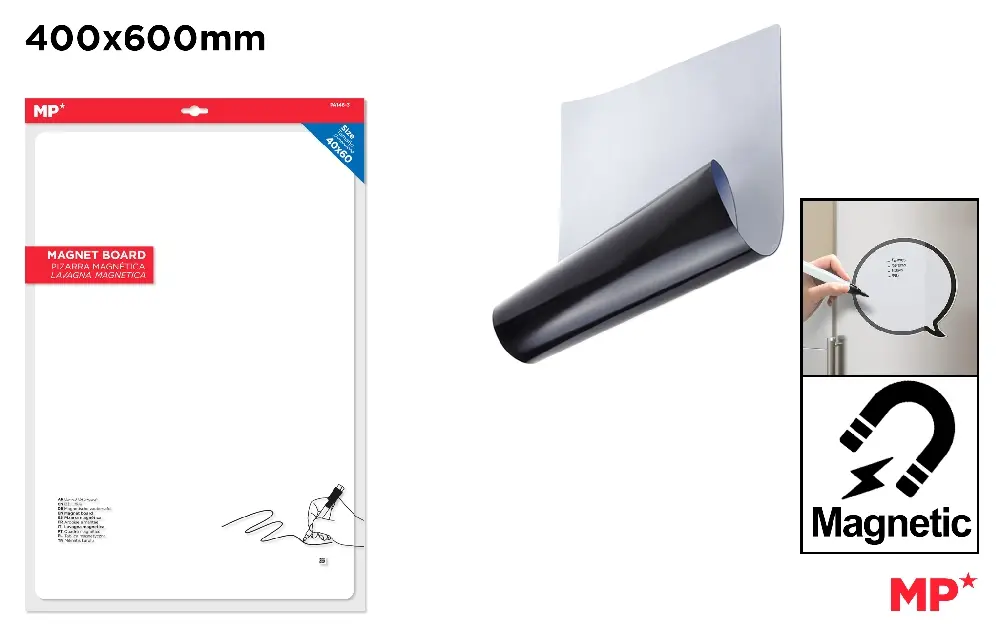 MP LAVAGNA MAGNETICA MORBIDA 60X40CM + PENNARELLO
