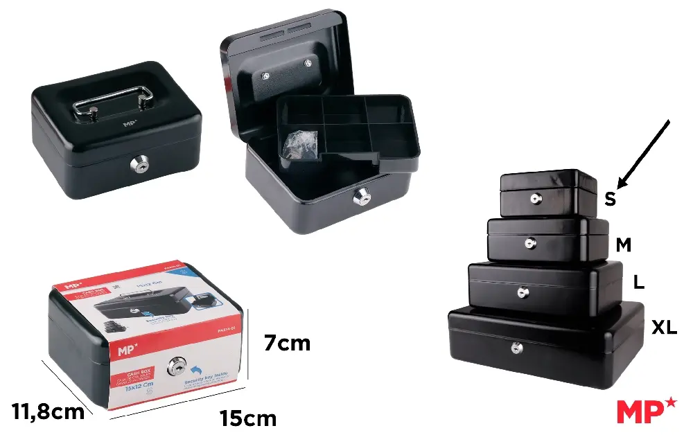 MP CASSETTA PORTATILE S 15X12X7CM + CHIAVE
