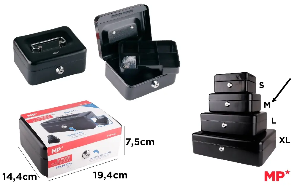 MP CASSETTA PORTATILE M 19.4X14.4X7.5CM + CHIAVE