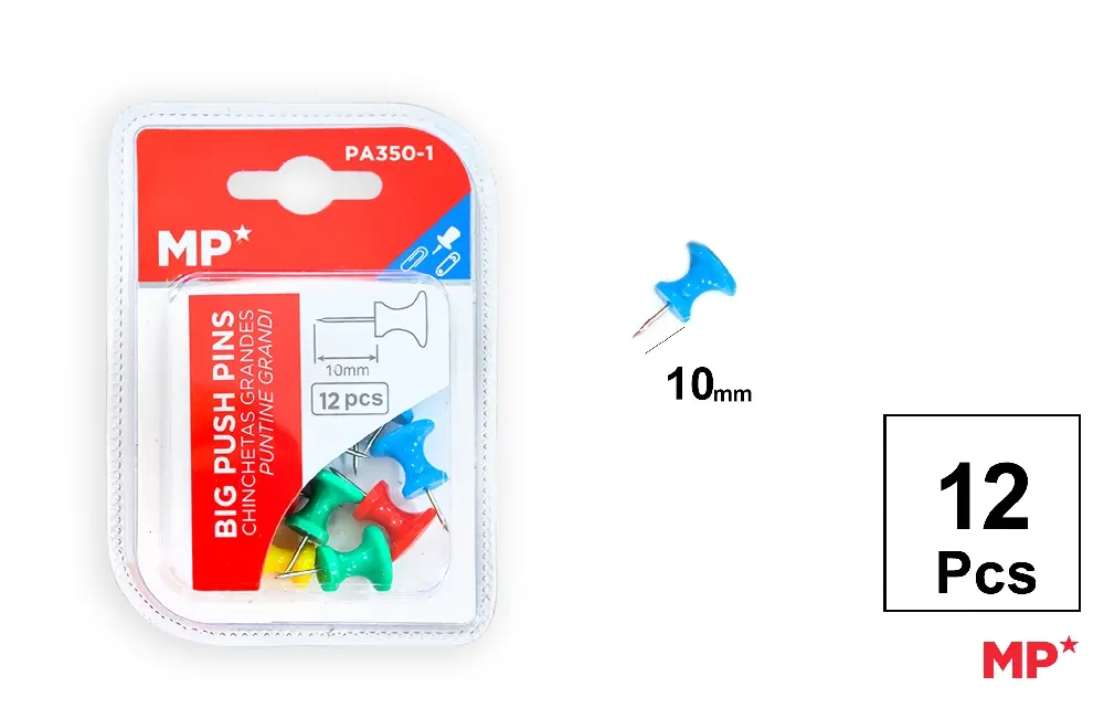 MP SPILLI CARTOGRAFICI 10MM 12PZ COL. ASS.