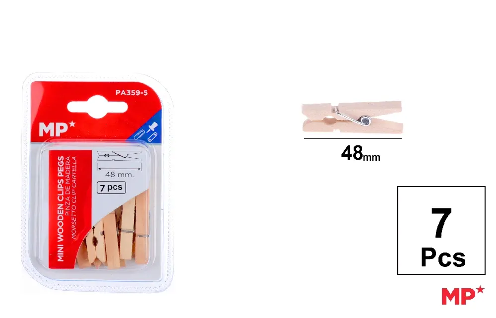 MP MOLLETTE IN LEGNO 48MM CONF. 7PZ