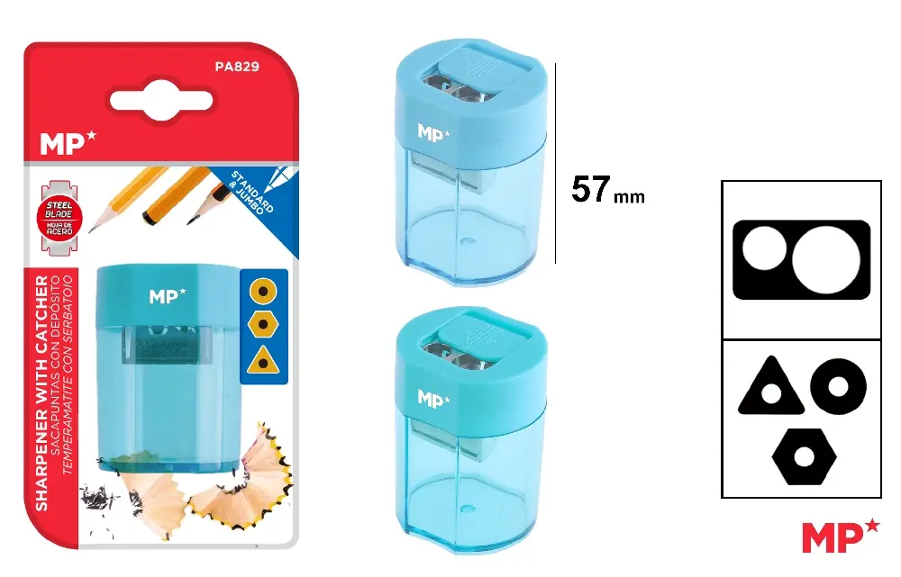 MP TEMPERAMATITE DOPPIO FORO CON SERBATOIO 63MM CO