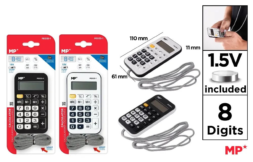 MP CALCOLATRICE CON CORDONCINO