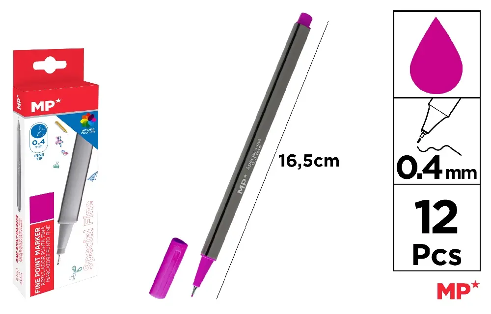 MP PENNA PUNTA FINE 0.4MM VIOLA