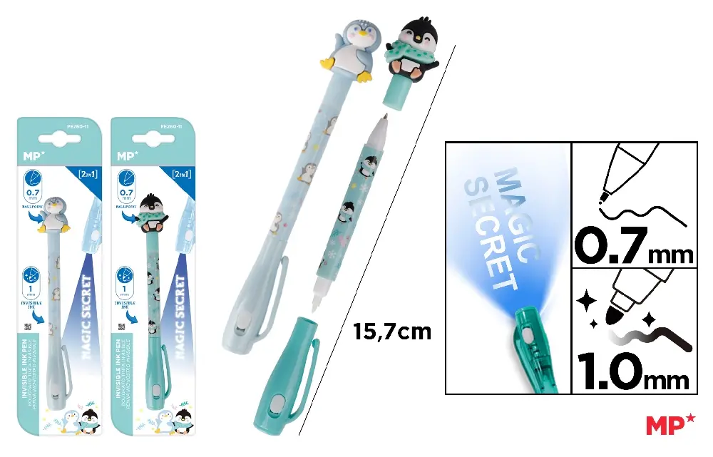 MP PENNA INCHIOSTRO INVISIBILE DOPPIA PUNTA