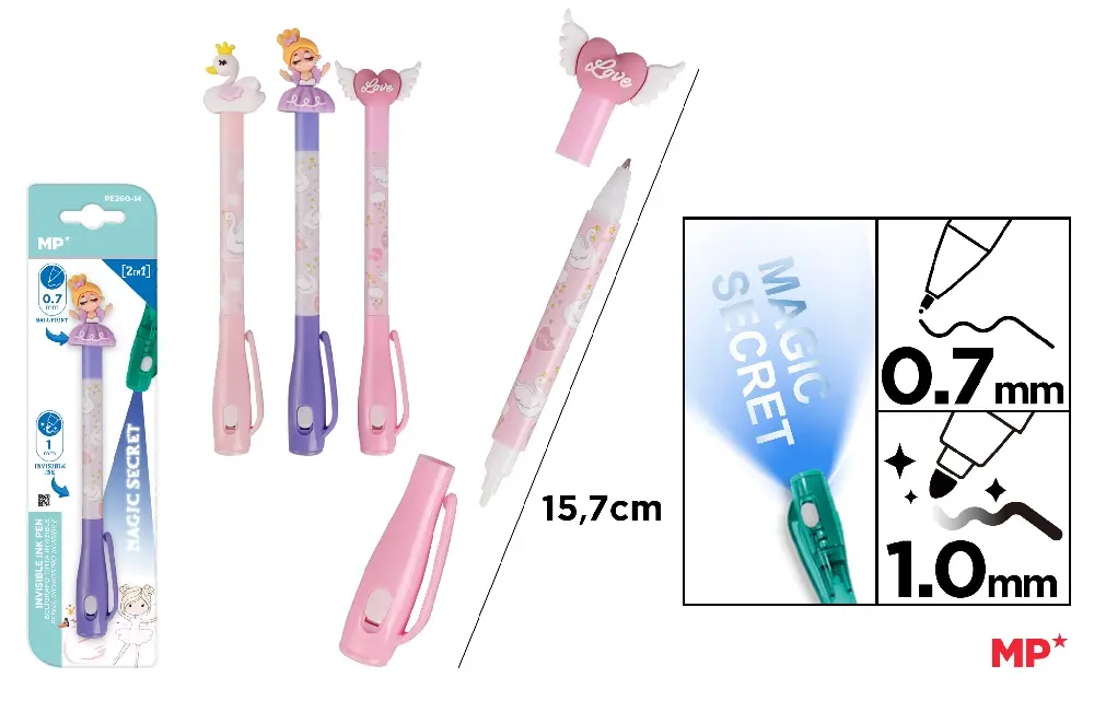 MP PENNA INCHIOSTRO INVISIBILE DOPPIA PUNTA