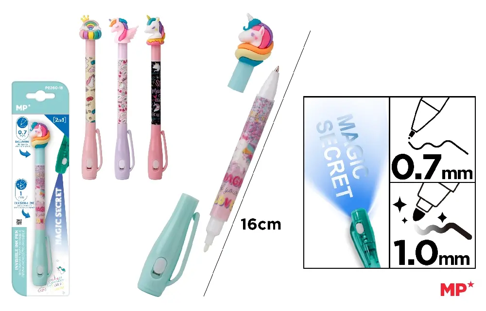 MP PENNA INCHIOSTRO INVISIBILE DOPPIA PUNTA