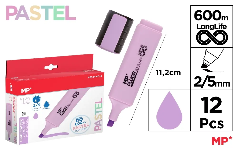 MP EVIDENZIATORE SOFT 2-5MM VIOLA PASTELLO