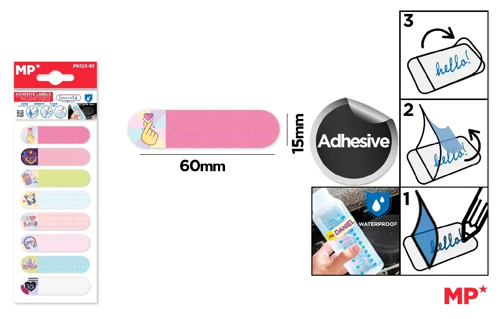 MP ETICHETTE ADESIVE PLASTIFICATE
