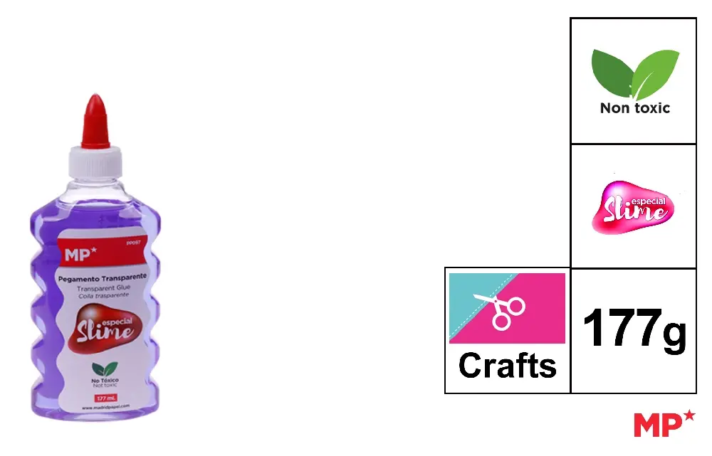 MP COLLA COL. TRASPARENTE 177ML VIOLA