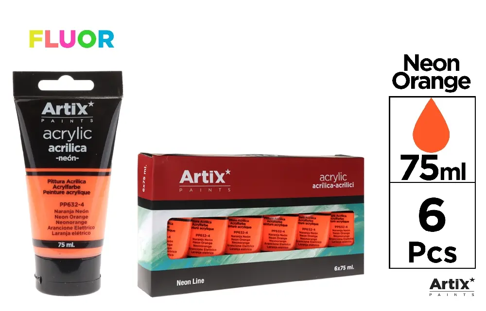 ARTIX PITTURA ACRILICA 75ML ARANCIONE ELETTRIC