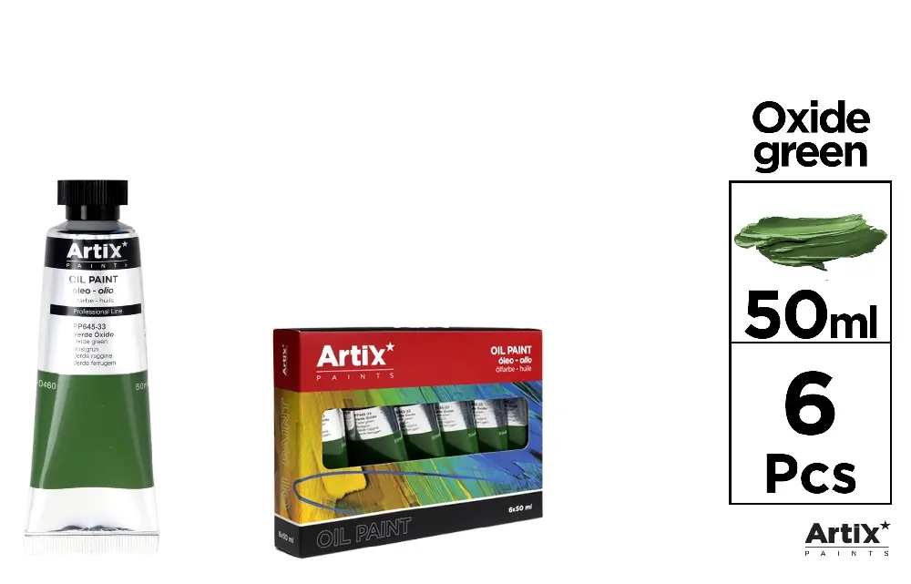 ARTIX PITTURA AD OLIO PROF. 50ML VERDE OSSIDO