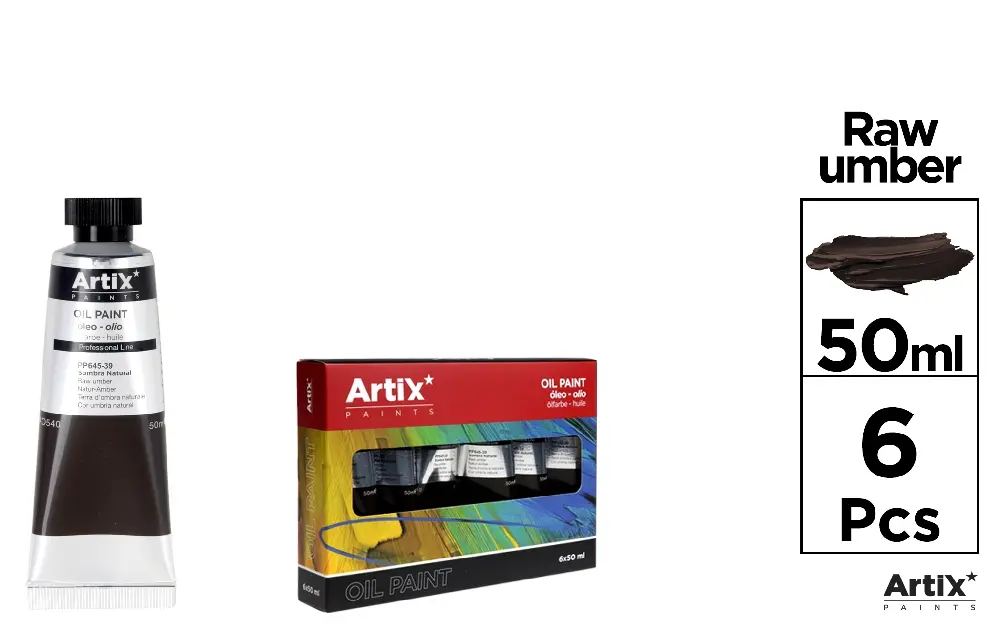 ARTIX PITTURA AD OLIO PROF. 50ML TERRA OMBRA NAT