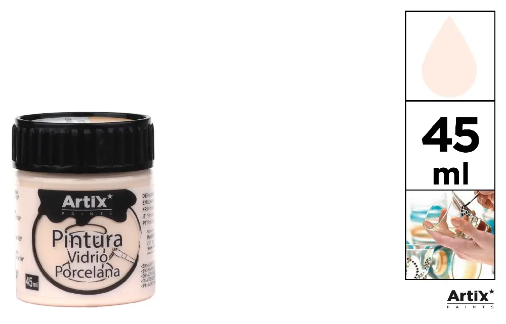 ARTIX PITTURA PER CERAMICA/VETRO 45ML CREMA