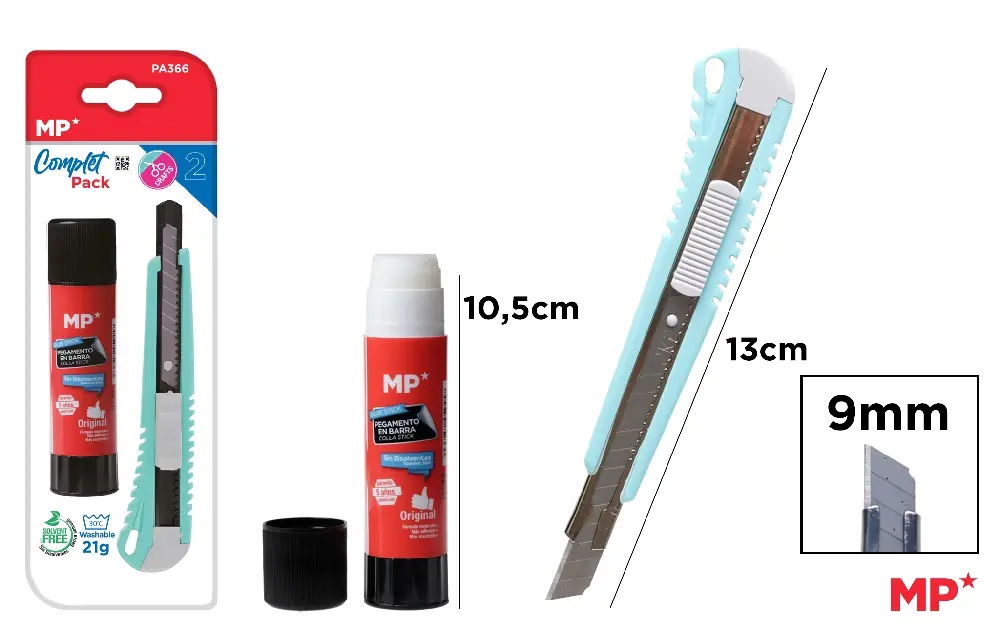 MP KIT HOBBY COLLA STICK 21G + TAGLIERINO LAMA 9MM