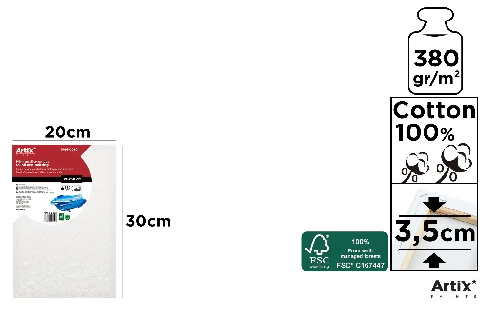 ARTIX TELA 20X30X3.5CM