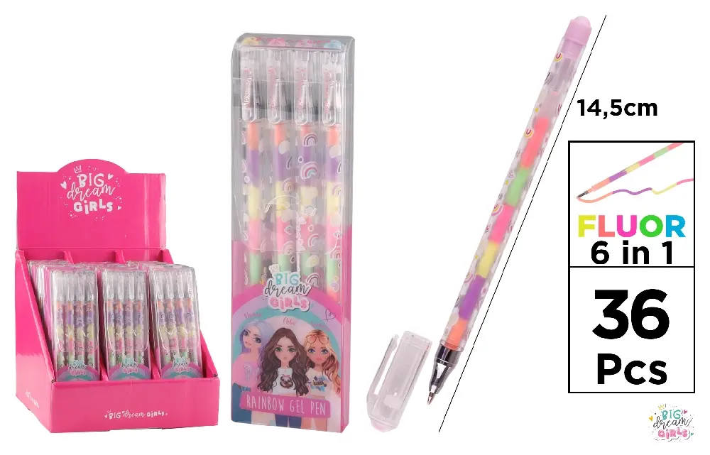 BDG PENNA GEL MULTICOLORE CONF. 4PZ