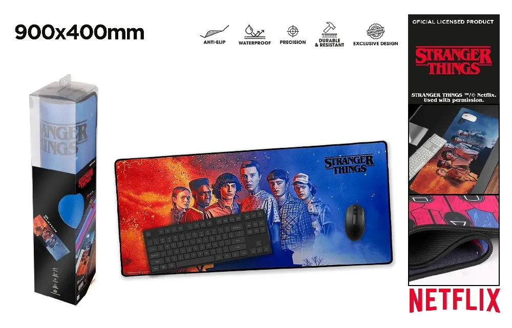 #NETFLIX TAPPETINO DA SCRIVANIA 90x40 cm x 4 mm