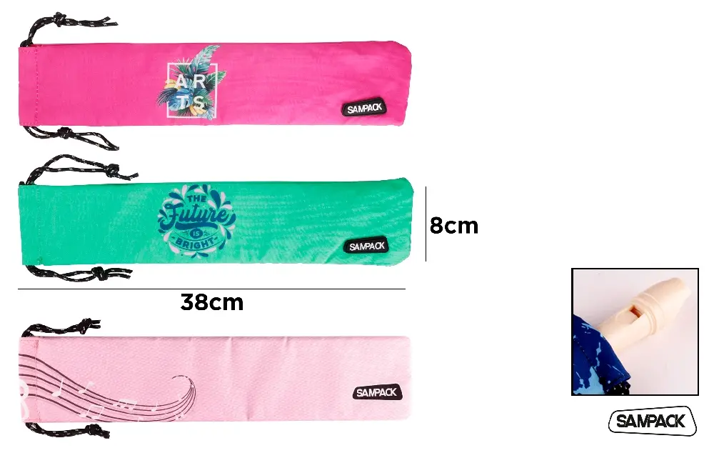 #SAMPACK ASTUCCIO PER FLAUTO COL. ASS.