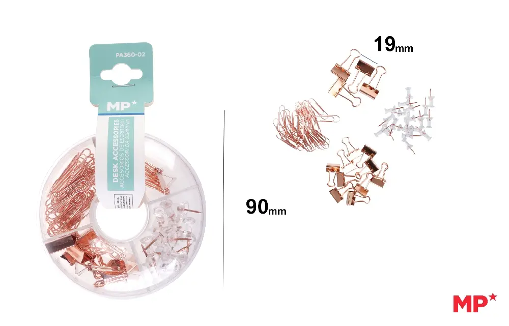 #MP SET FERMAGLI SPILLI ORO ROSA