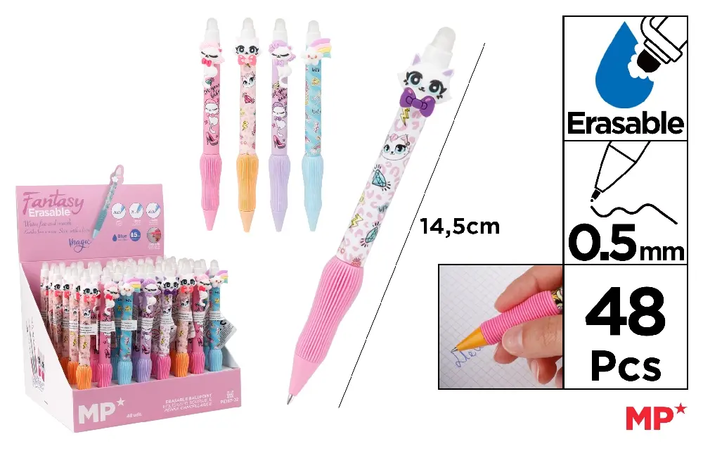 #MP PENNA CANCELLABILE A FANTASIA BLU 0,5MM