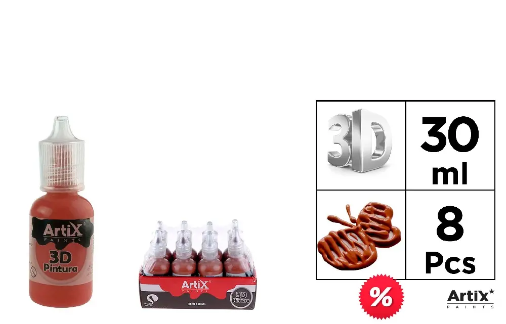 #ARTIX PITTURA 3D 30ML MARRONE