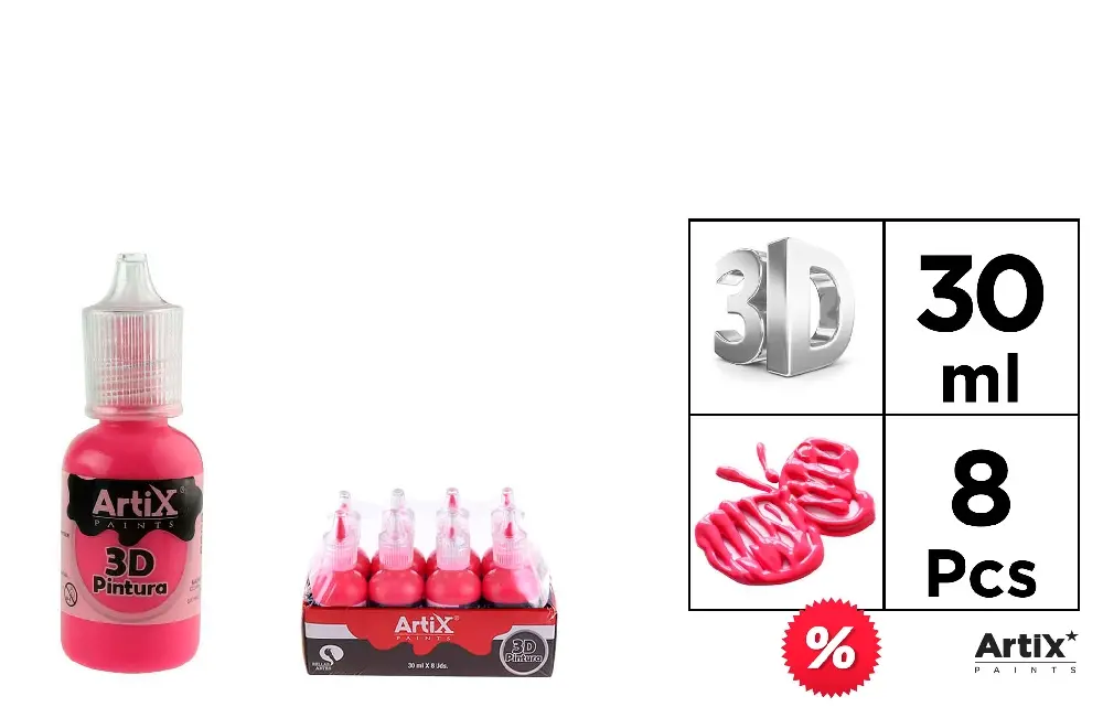 #ARTIX PITTURA 3D 30ML GRANATO